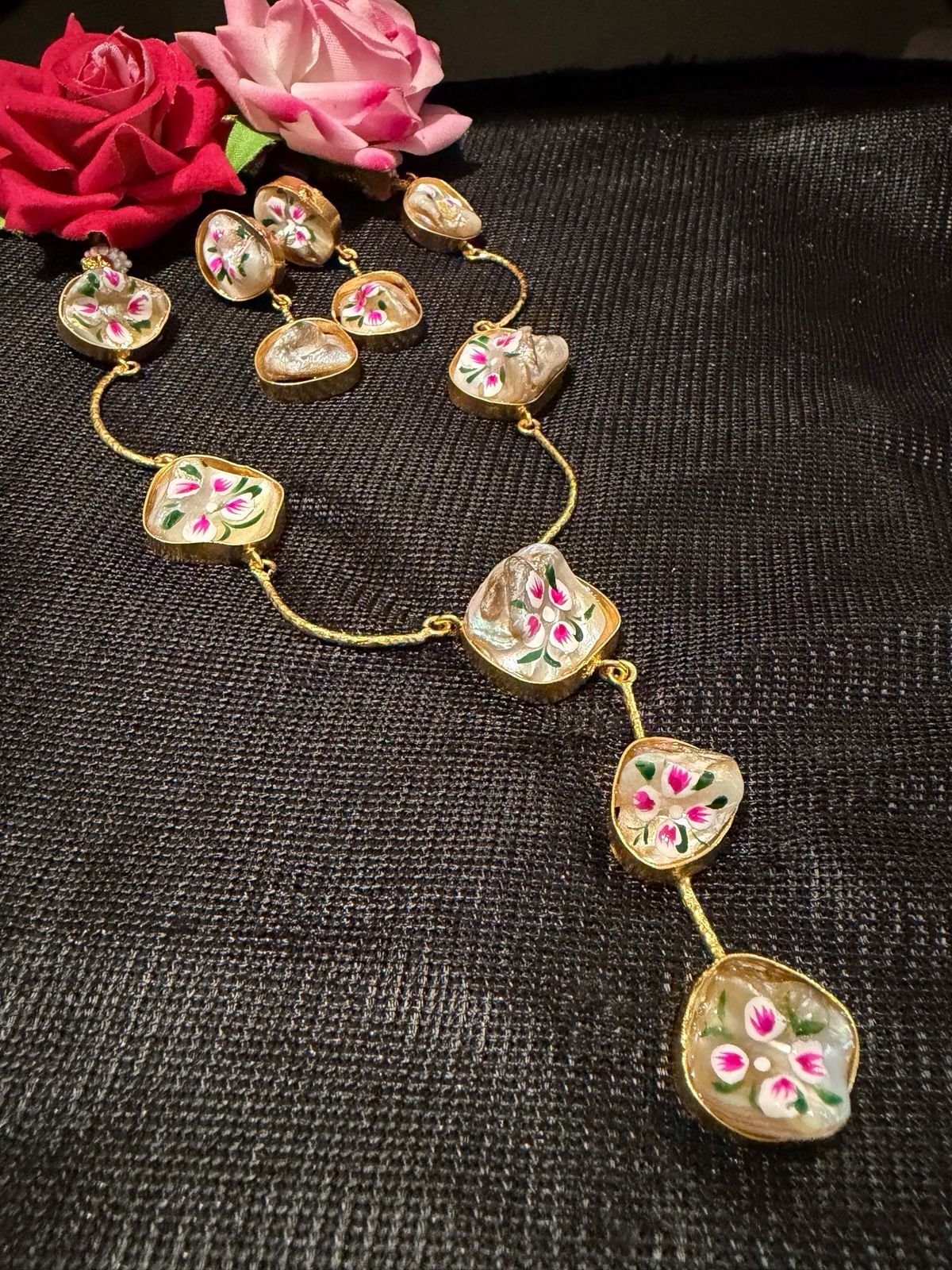 mother of pearl-pendent-set